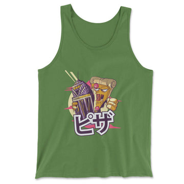 Pizza Kong Men/Unisex Tank in Leaf color